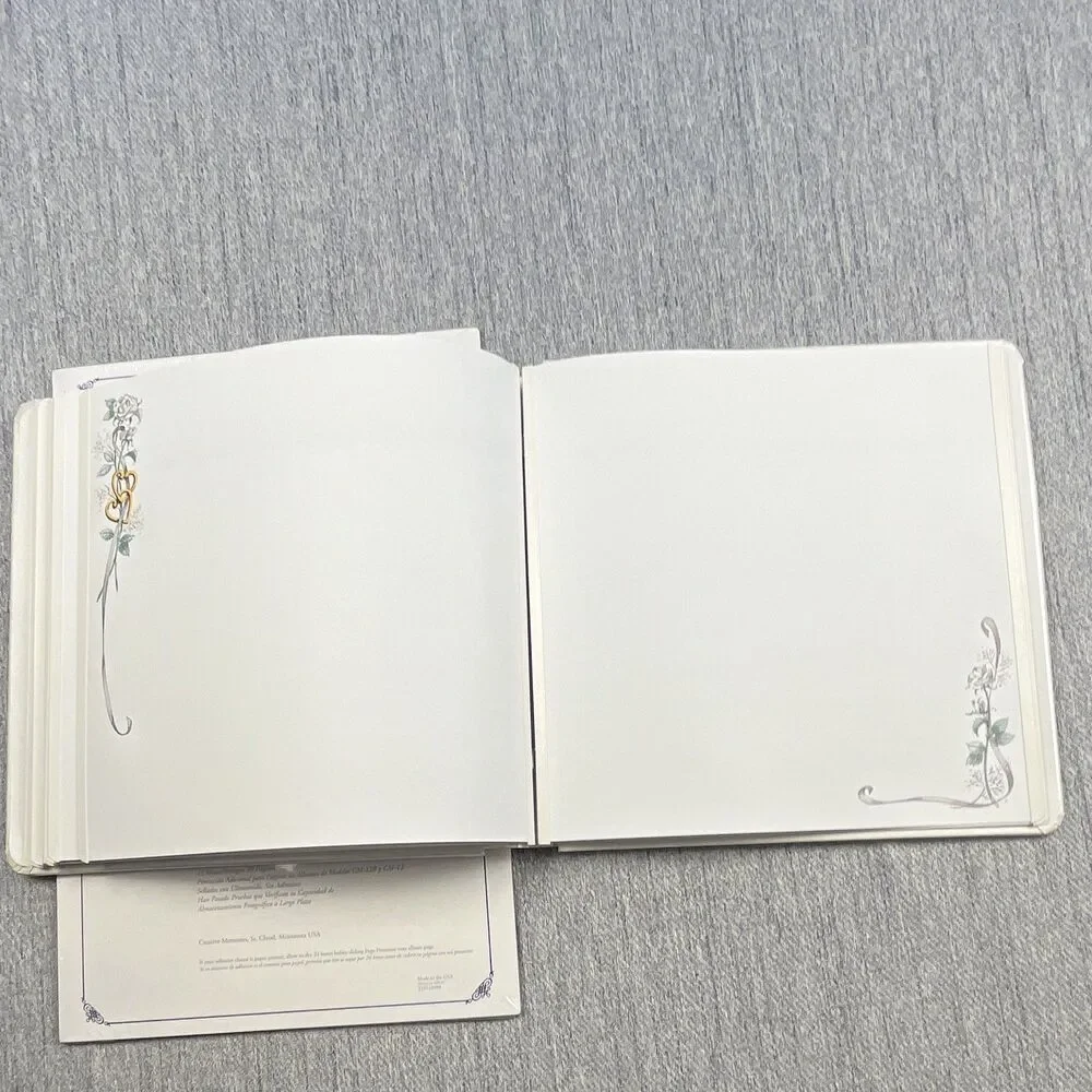 Creative Memories Wedding Scrapbook Album excellent Bundle 2 Pack Page Protector
